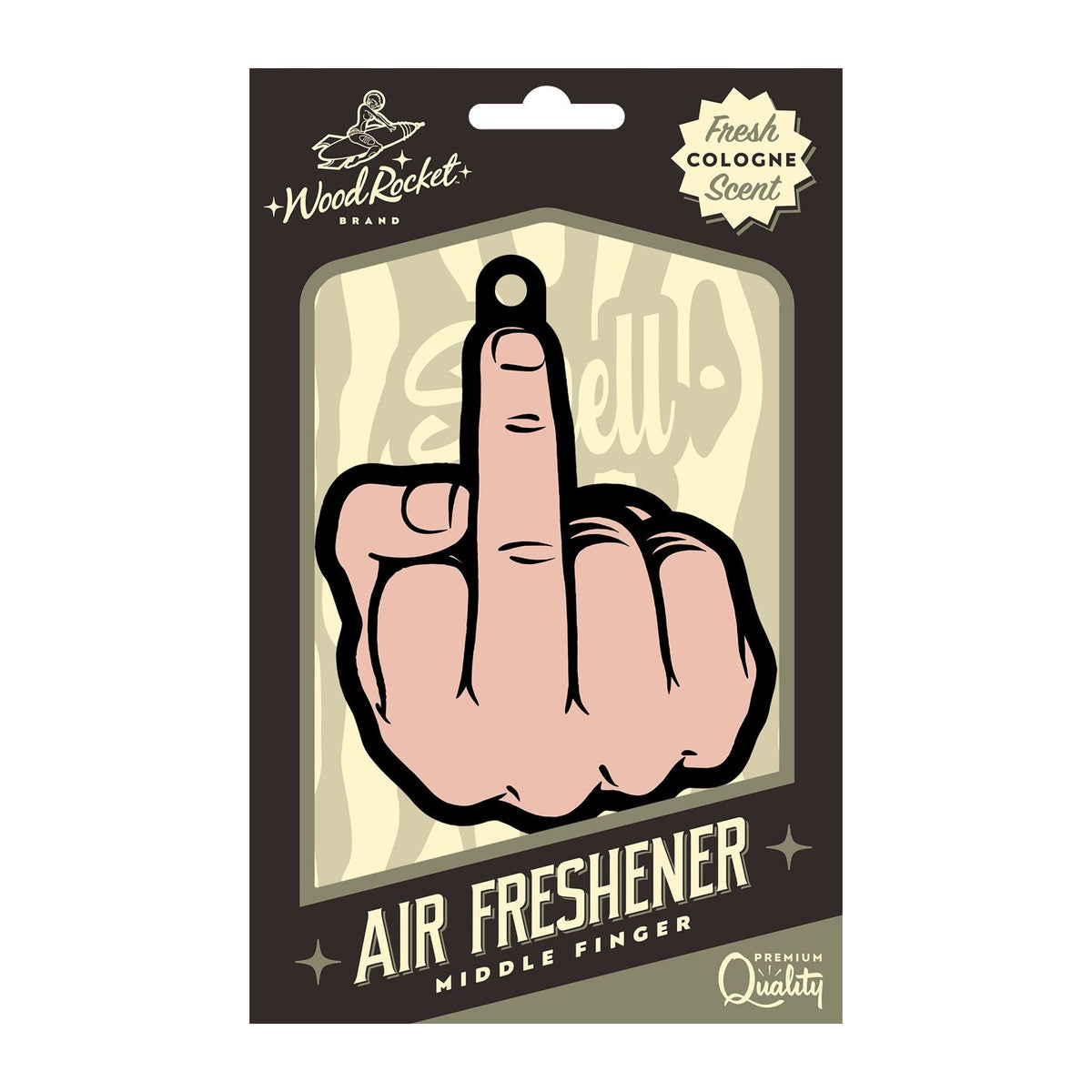 MIDDLE FINGER PEACH AIR FRESHENER (NET) - WRVAF005