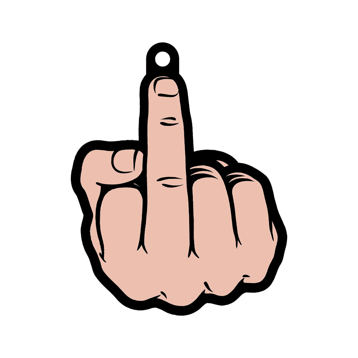 MIDDLE FINGER PEACH AIR FRESHENER (NET) - WRVAF005