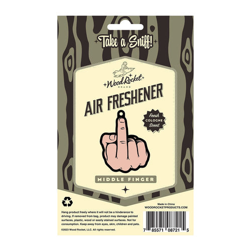 MIDDLE FINGER PEACH AIR FRESHENER (NET) - WRVAF005