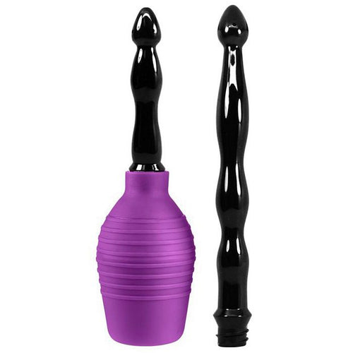 CLOUD 9 FRESH + DELUXE ANAL ENEMA DOUCHE KIT 10.8 OZ EZ SQUEEZE BULB W/ SOFT NOZZLE - WTC113CP