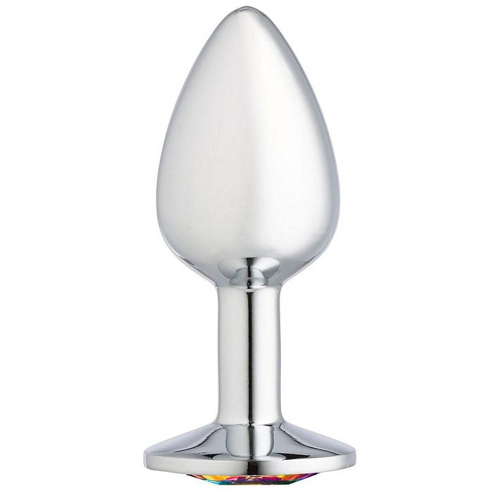 CLOUD 9 GEMS SILVER CHROMED ANAL PLUG SMALL - WTC300