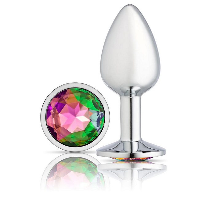 CLOUD 9 GEMS SILVER CHROMED ANAL PLUG SMALL - WTC300