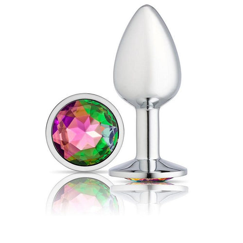 CLOUD 9 GEMS SILVER CHROMED ANAL PLUG SMALL - WTC300