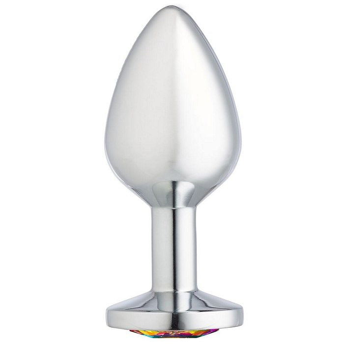 CLOUD 9 GEMS SILVER CHROMED ANAL PLUG MEDIUM - WTC301