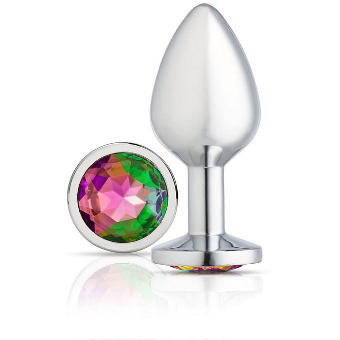 CLOUD 9 GEMS SILVER CHROMED ANAL PLUG MEDIUM - WTC301