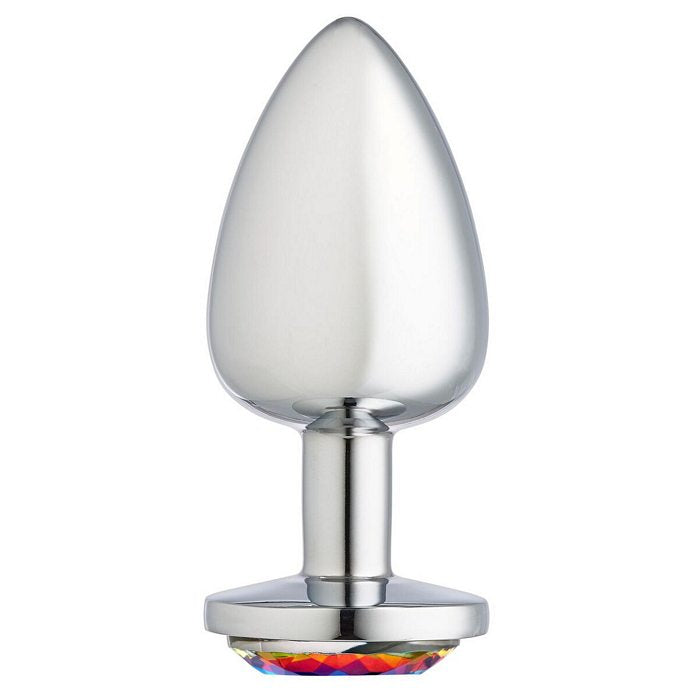 CLOUD 9 GEMS SILVER CHROMED ANAL PLUG LARGE - WTC302