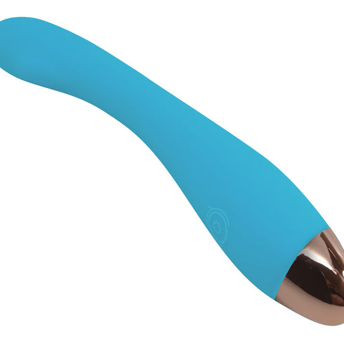 CLOUD 9 HEALTH & WELLNESS RECHARGEABLE G-SPOT SLIM 8IN SINGLE MOTOR AQUA BLUE - WTC500842