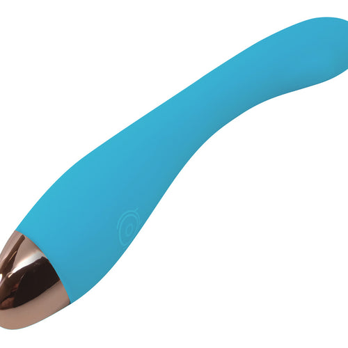 CLOUD 9 HEALTH & WELLNESS RECHARGEABLE G-SPOT SLIM 8IN SINGLE MOTOR AQUA BLUE - WTC500842