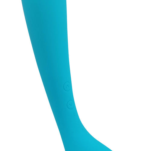 CLOUD 9 HEALTH & WELLNESS RECHARGEABLE G-SPOT SLIM 7IN DUAL MOTORS AQUA BLUE - WTC500846