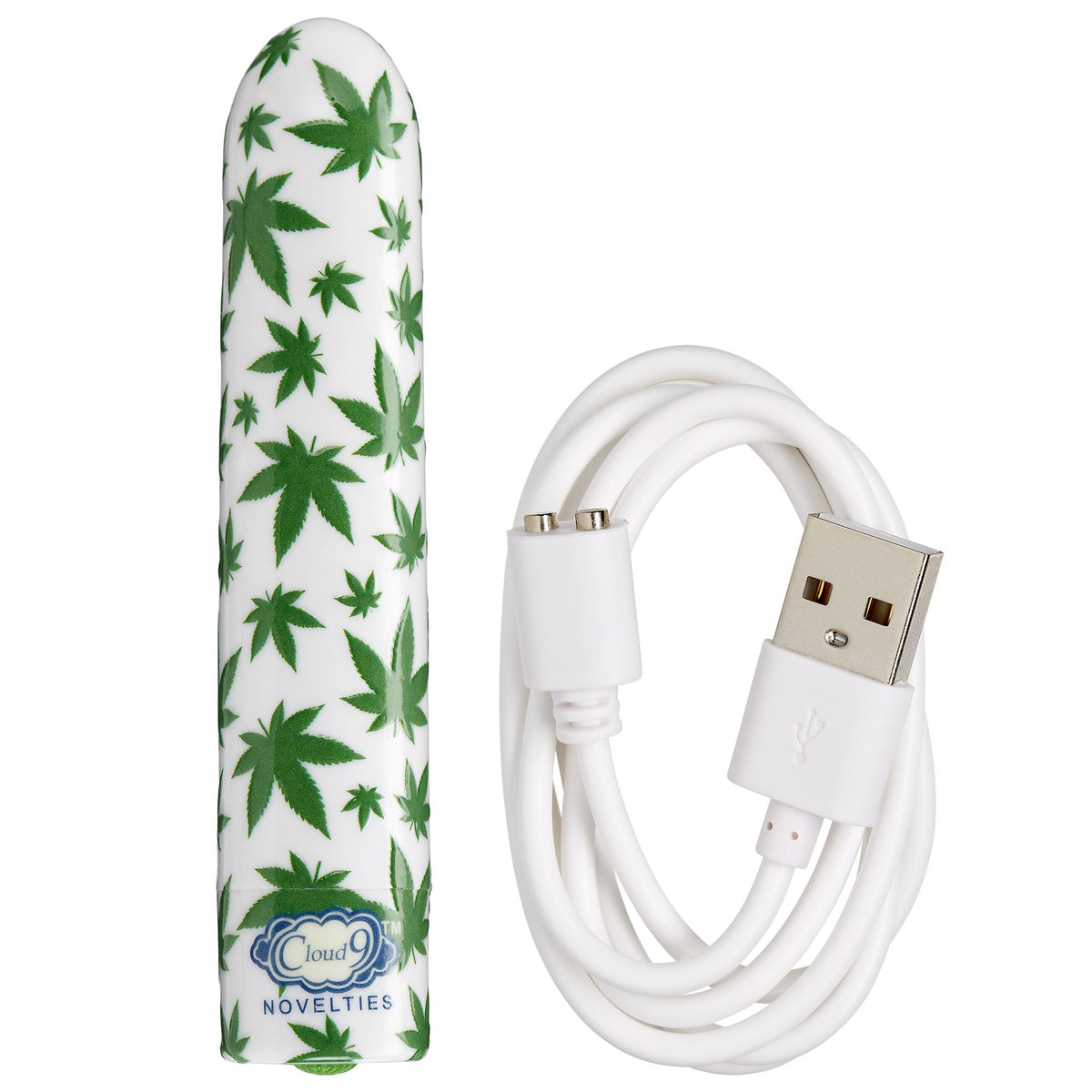 SLIM VIBE WHITE/CANNABIS LEAF - WTC600