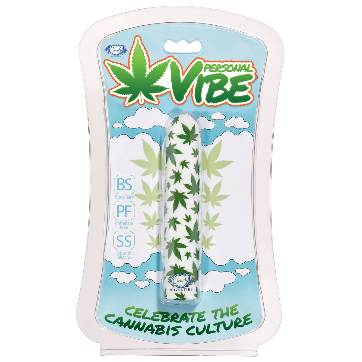 SLIM VIBE WHITE/CANNABIS LEAF - WTC600