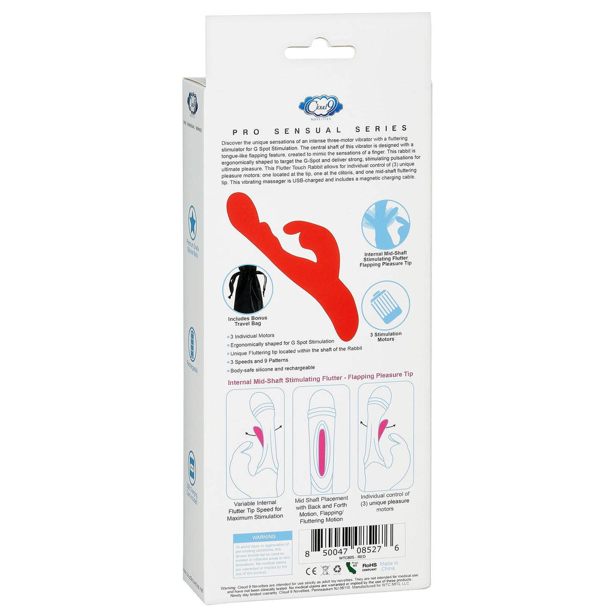 CLOUD 9 FLUTTER TOUCH RED - WTC605