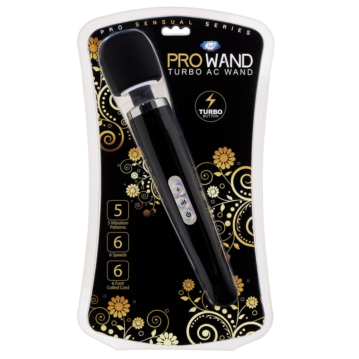 TURBO AC POWER WAND - BLK PRO SENSUAL SERIES - WTC624190AC