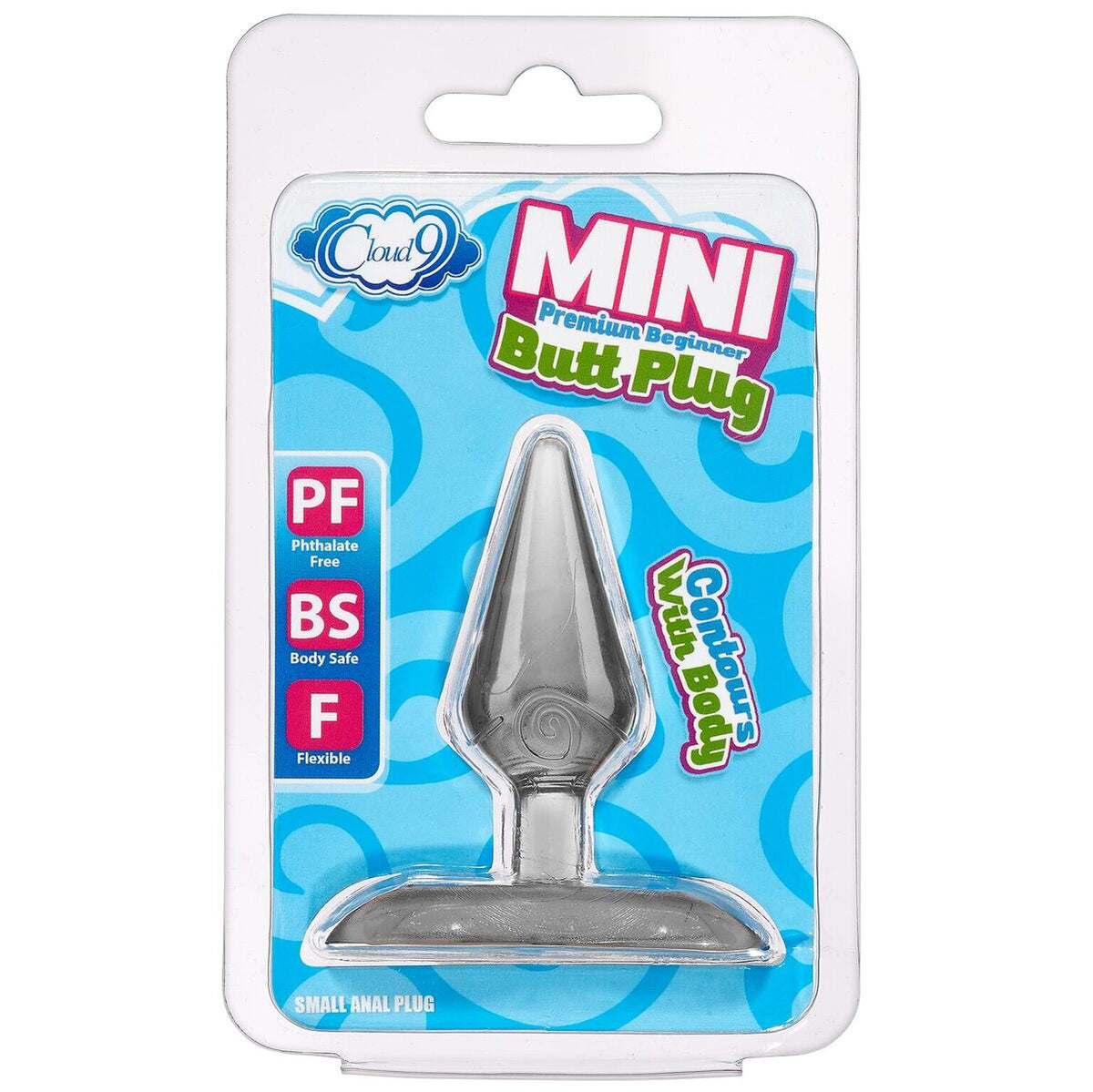 CLOUD 9 MINI BUTT PLUG SMOKE GREY - WTC624192