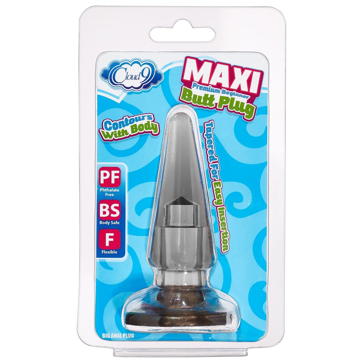 CLOUD 9 MAXI BUTT PLUG SMOKE GREY - WTC624193