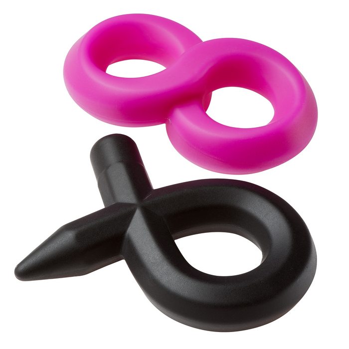 PRO SENSUAL SILICONE SUPER 8 RING & TIE SLING 2 PACK - WTC624207
