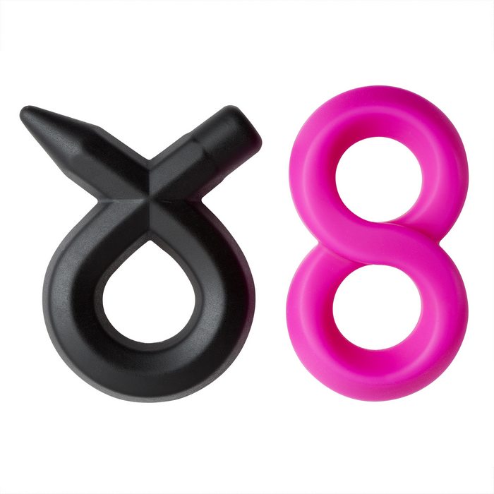 PRO SENSUAL SILICONE SUPER 8 RING & TIE SLING 2 PACK - WTC624207