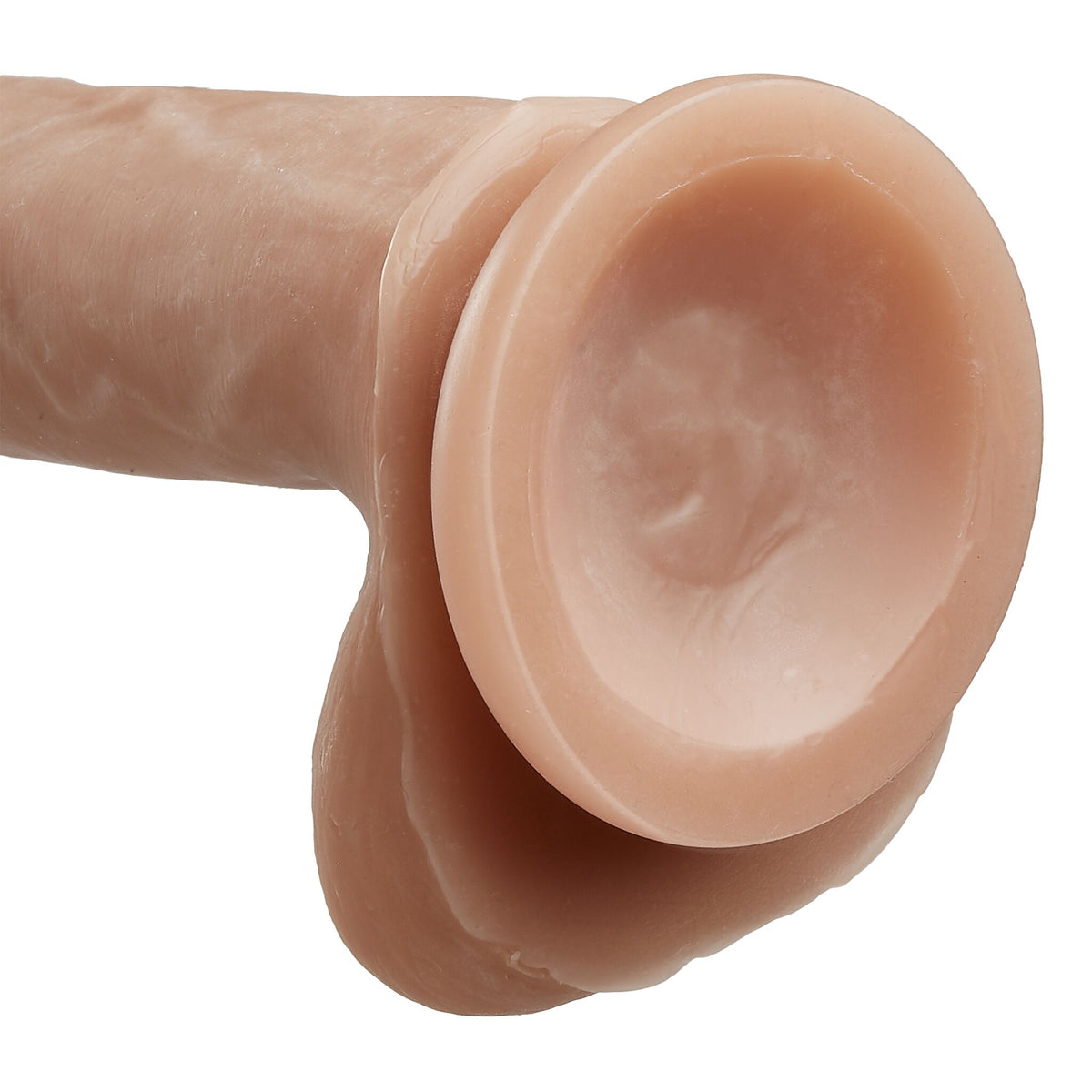 CLOUD 9 DUAL DENSITY DILDO 6IN W/ BALLS TAN/ MOCHA - WTC701