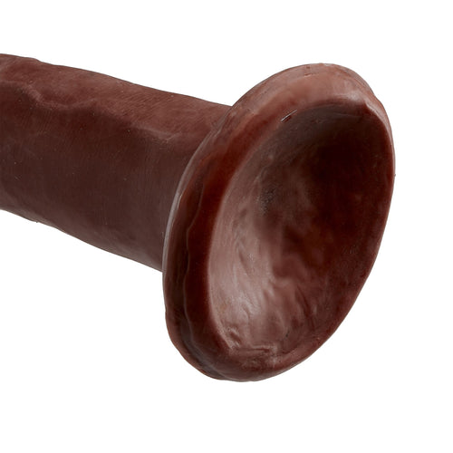 CLOUD 9 DUAL DENSITY DILDO TOUCH 7IN W/ NO BALLS BROWN - WTC708