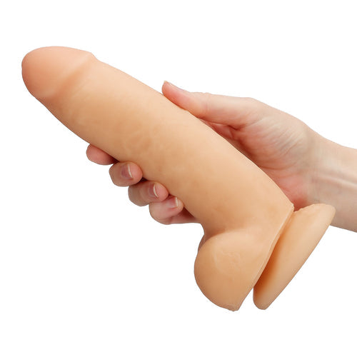 CLOUD 9 DUAL DENSITY DILDO TOUCH THICK W/ REALISTIC PAINTED VEINS & BALLS 8 IN - WTC709