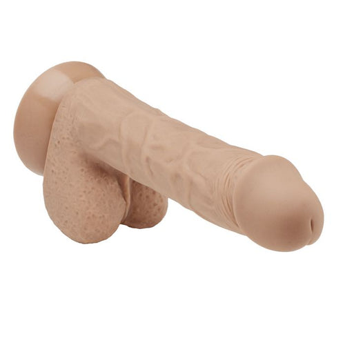 CLOUD 9 PRO SENSUAL 7 PREMIUM SILICONE DONG W/ C RINGS TAN " - WTC83441
