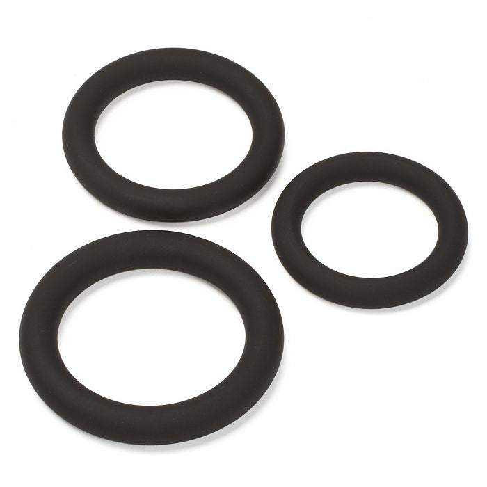 CLOUD 9 SILICONE C-RINGS 3 PCS BLACK (BULK) - WTC85213B