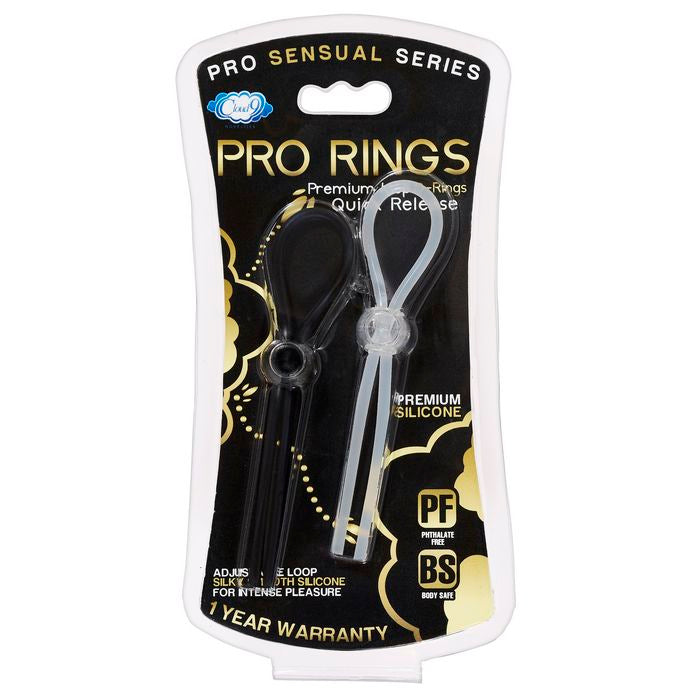 PRO SENSUAL QUICK RELEASE LOOP COCK RING 2 PACK - WTC85256