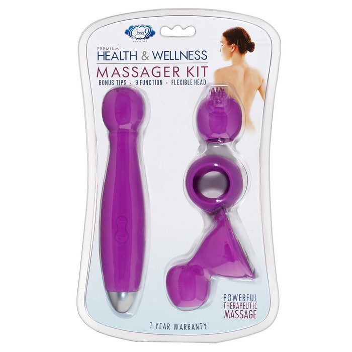 CLOUD 9 HEALTH & WELLNESS WAND KIT 9 FUNCTION FLEXIBLE HEAD PURPLE - WTC852950