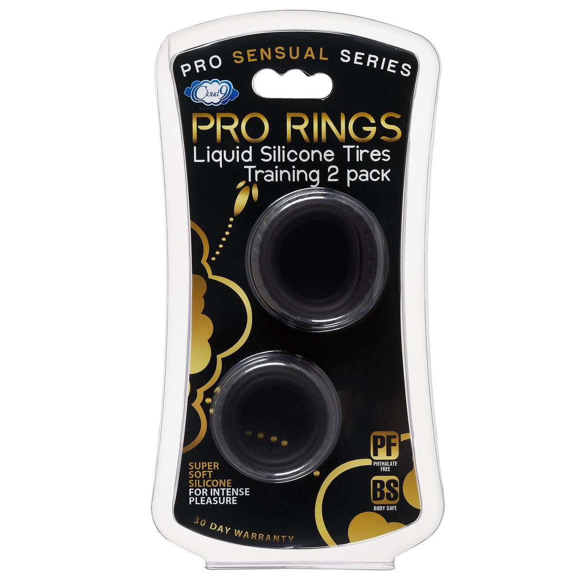 CLOUD 9 PRO RINGS LIQUID SILICONE TIRES 2 PACK BLACK - WTC914