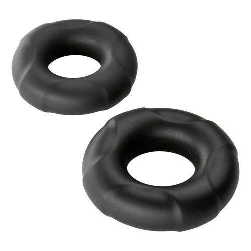 CLOUD 9 PRO RINGS LIQUID SILICONE DONUTS 2 PACK BLACK - WTC915