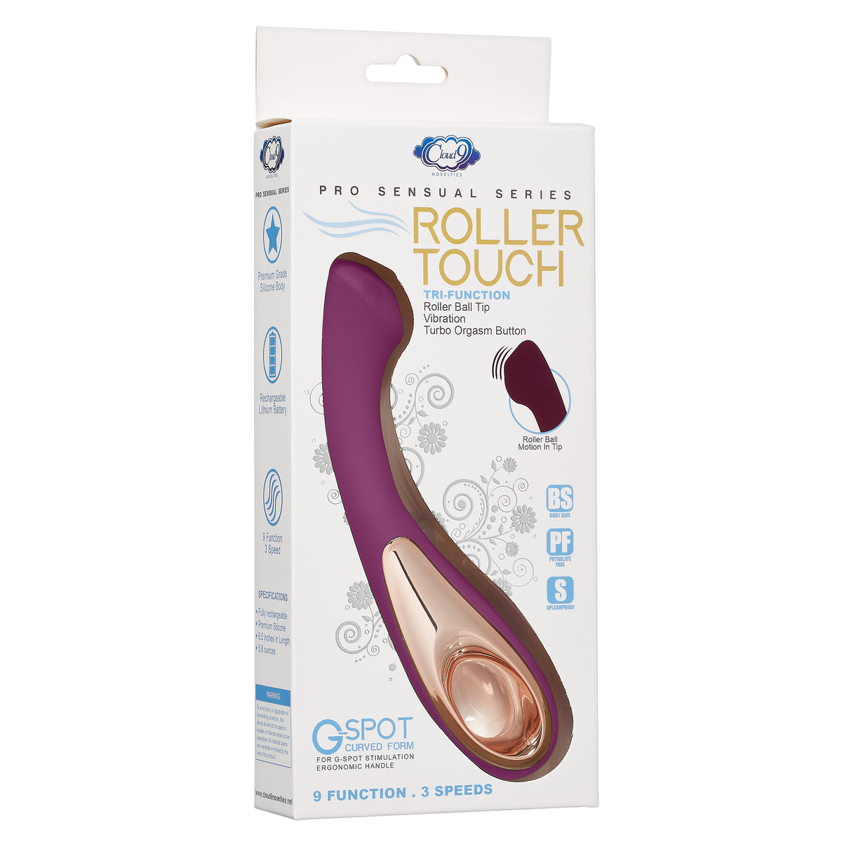CLOUD 9 PRO SENSUAL ROLLER BALL G TURBO PLUM - WTC939