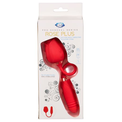 CLOUD 9 ROSE PLUS W/THRUSTING PLEASURE STEM PRO SENSUAL COLLECTION - WTC947R