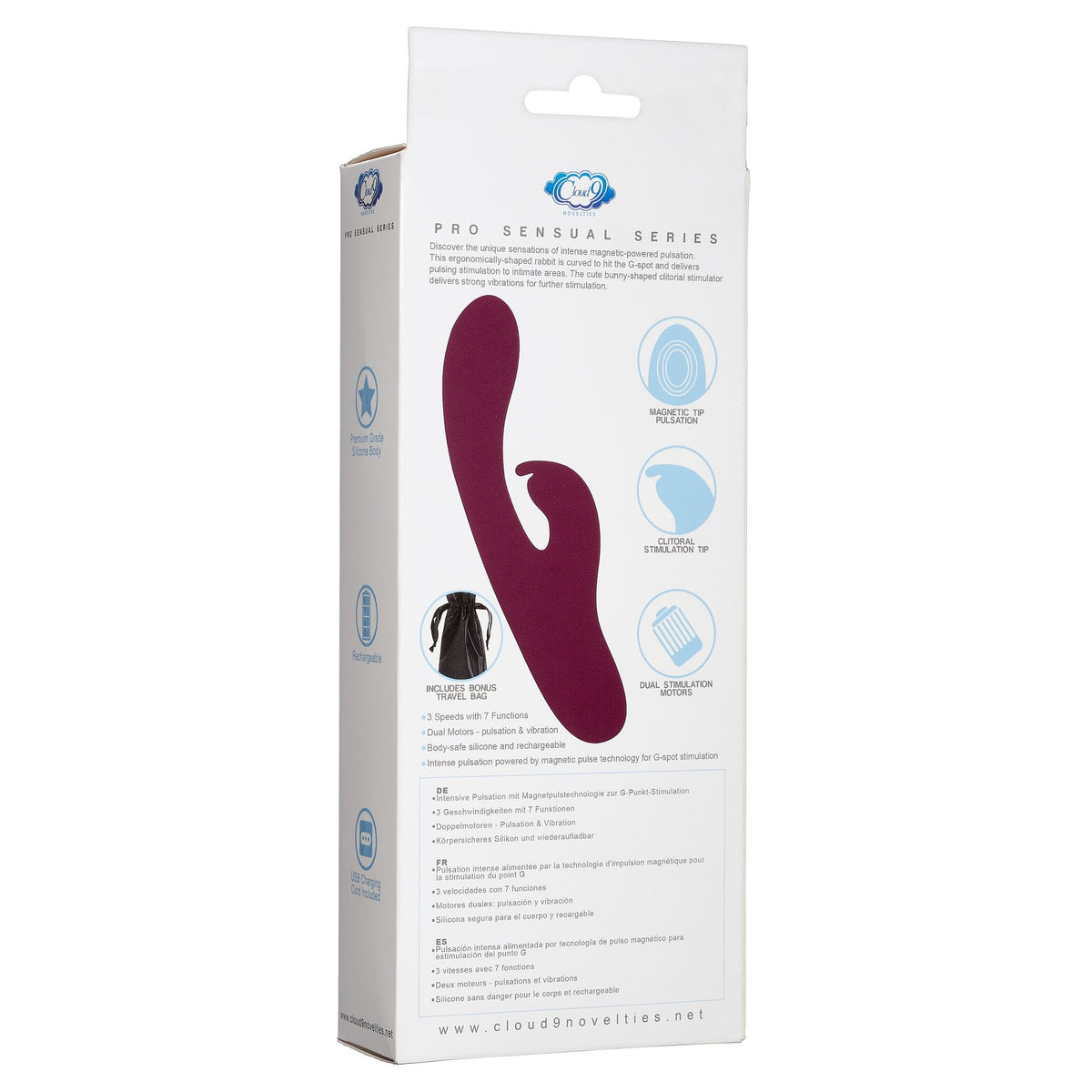 CLOUD 9 PRO SENSUAL SERIES PULSE TOUCH RABBIT G PLUM - WTC951