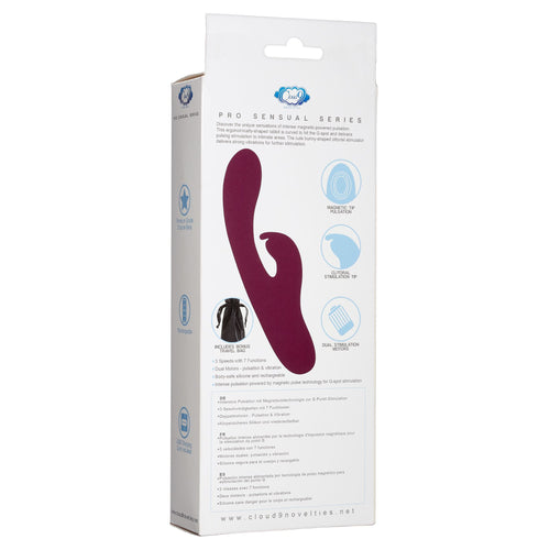 CLOUD 9 PRO SENSUAL SERIES PULSE TOUCH RABBIT G PLUM - WTC951