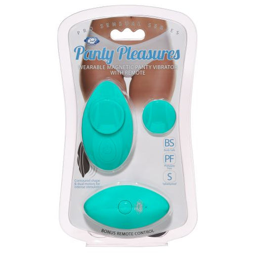 CLOUD 9 PANTY PLEASURES MAGNETIC PANTY VIBE TEAL - WTC959