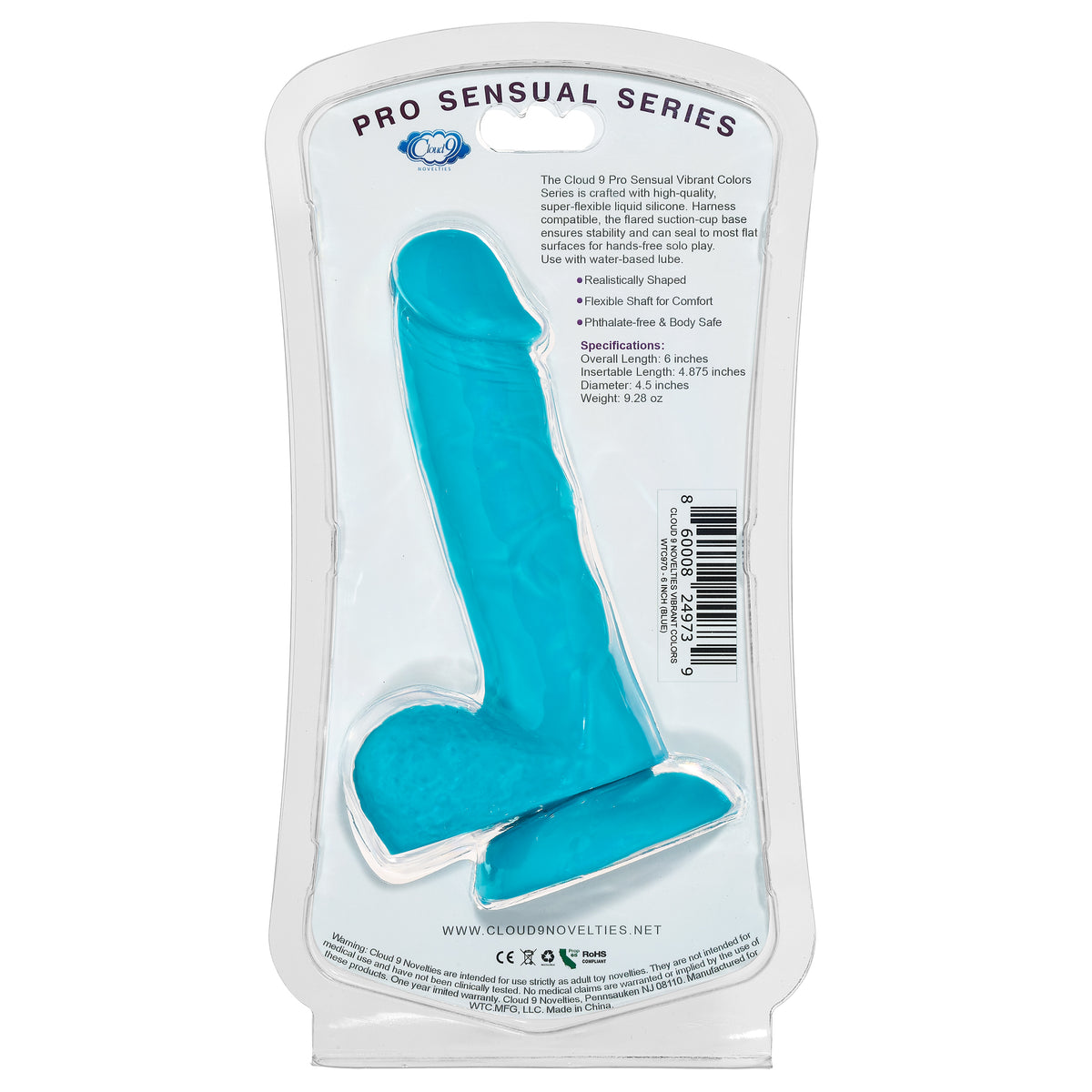 CLOUD 9 VIBRANT COLORS 6 BLUE PRO SENSUAL LINE " - WTC970