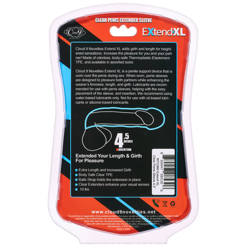 CLOUD 9 PENIS SLEEVE 4-1/2 " - WTC990