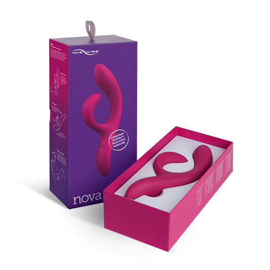 We-Vibe Nova 2 Rechargeable Flexible Silicone Rabbit Vibrator-Pinkfoxxx