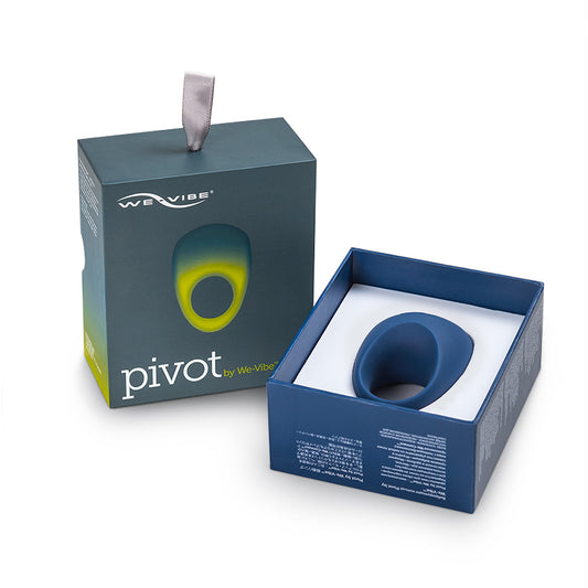 We-Vibe Pivot Rechargeable Silicone Vibrating Couples Ring Blue-Pinkfoxxx