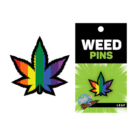 Weed Pin Rainbow Marijuana Leaf-Pinkfoxxx