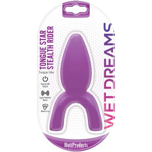 Wet Dreams Tongue Star Stealth Rider- Purple-Pinkfoxxx