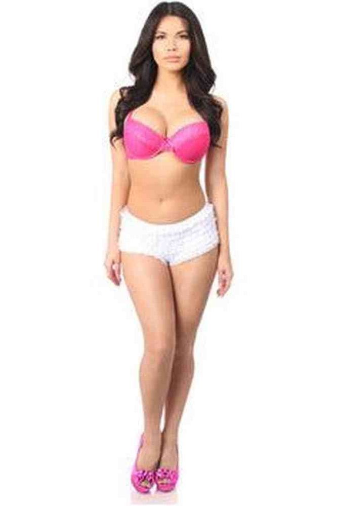 White Ruffle Panty w/Bow