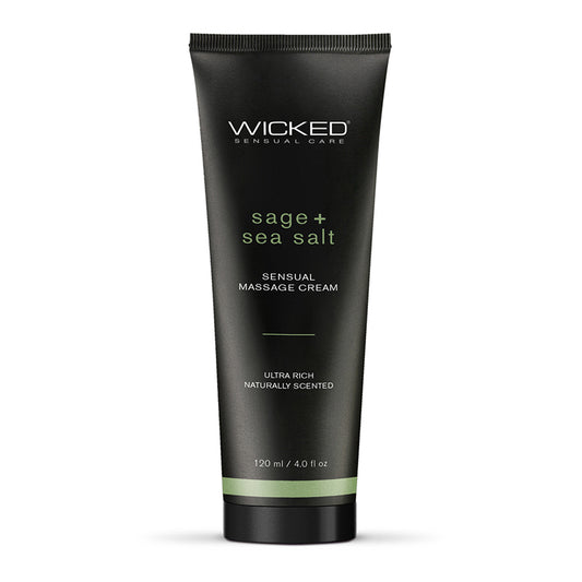 Wicked Sage + Sea Salt Sensual Massage Cream 4 oz.-Pinkfoxxx