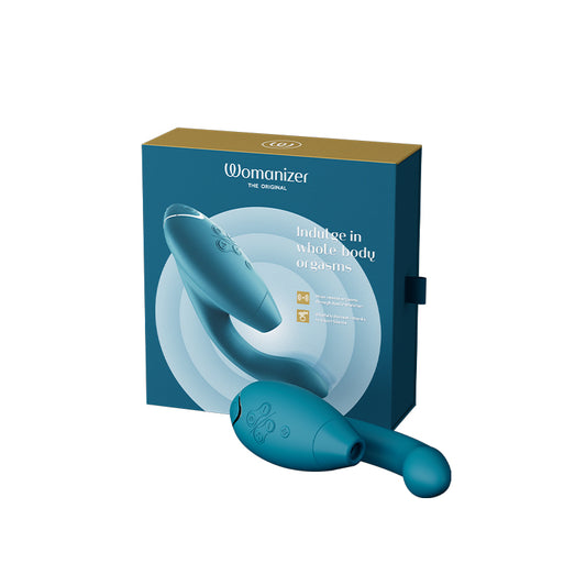 Womanizer Duo 2 Rechargeable Dual Stimulation Pleasure Air and G-Spot Vibrator-Pinkfoxxx