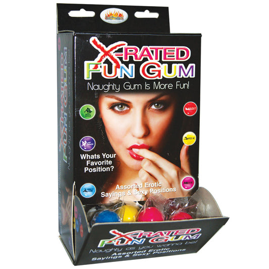 X-Rated Fun Gum Wall Mount DP (90pcs)-Pinkfoxxx