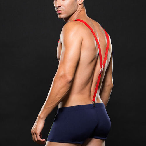ENVY FIREMAN BOTTOM W/ SUSPENDERS 2PC M/L - XGBLEC02ML