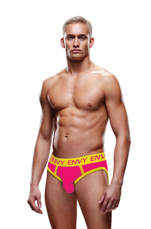 ENVY SOLID JOCK PINK/YELLOW M/L - XGBLE319ML