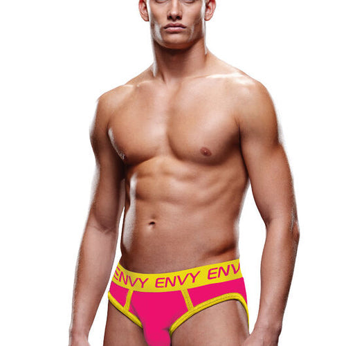 ENVY SOLID JOCK PINK/YELLOW M/L - XGBLE319ML