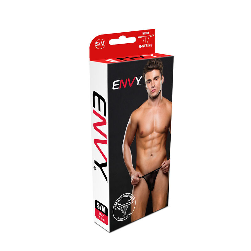 ENVY MESH G-STRING BLACK S/M - XGBLE077BLKSM