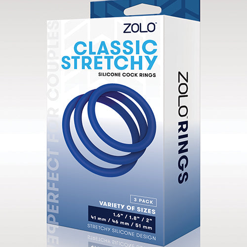 ZOLO CLASSIC STRETCHY SILICONE COCK RING - XGZO6035